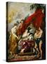 The Birth of the Dauphin at Fontainebleau (The Marie De' Medici Cycl)-Peter Paul Rubens-Stretched Canvas