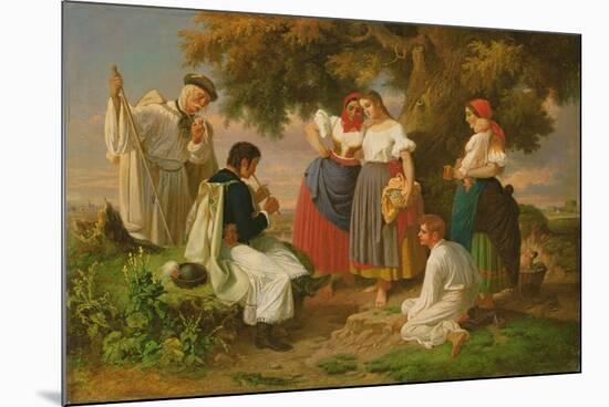 The Birth of the Folk-Song-Janos Janko-Mounted Giclee Print