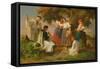 The Birth of the Folk-Song-Janos Janko-Framed Stretched Canvas