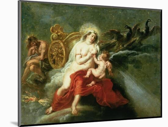 The Birth of the Milky Way, 1668-Peter Paul Rubens-Mounted Giclee Print