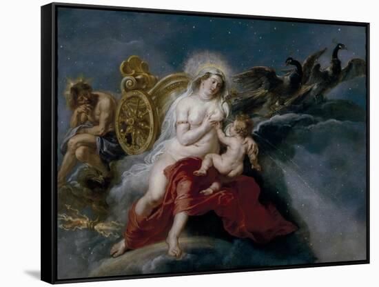 The Birth of the Milky Way, Ca 1637-Peter Paul Rubens-Framed Stretched Canvas