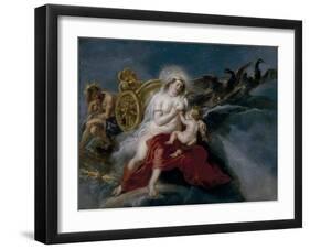 The Birth of the Milky Way, Ca 1637-Peter Paul Rubens-Framed Premium Giclee Print