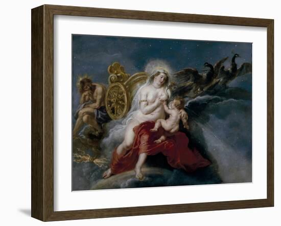 The Birth of the Milky Way, Ca 1637-Peter Paul Rubens-Framed Giclee Print