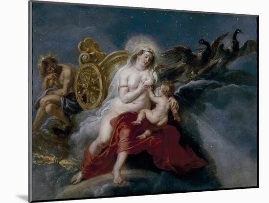 The Birth of the Milky Way, Ca 1637-Peter Paul Rubens-Mounted Giclee Print