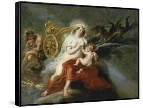 The Birth of the Milky Way with Juno Breastfeeding Baby Hercules, 1636-37-Peter Paul Rubens-Framed Stretched Canvas