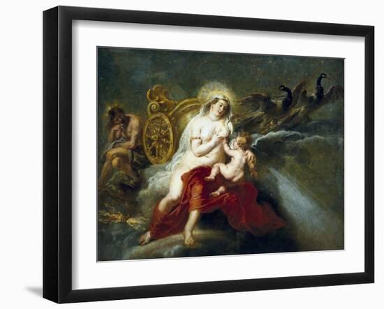 The Birth of the Milky Way-Peter Paul Rubens-Framed Art Print