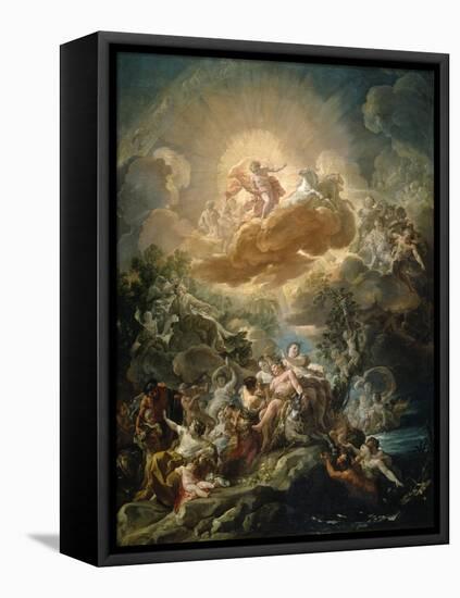 The Birth of the Sun and the Triumph of Bacchus, ca. 1761.-Corrado Giaquinto-Framed Stretched Canvas