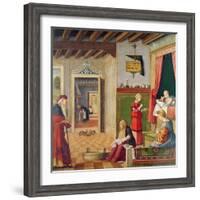 The Birth of the Virgin, 1504-08-Vittore Carpaccio-Framed Giclee Print