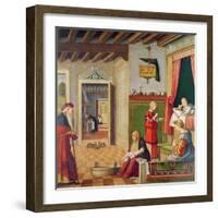 The Birth of the Virgin, 1504-08-Vittore Carpaccio-Framed Giclee Print