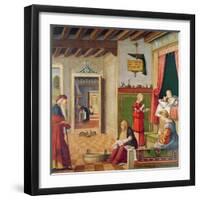 The Birth of the Virgin, 1504-08-Vittore Carpaccio-Framed Giclee Print