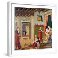 The Birth of the Virgin, 1504-08-Vittore Carpaccio-Framed Giclee Print