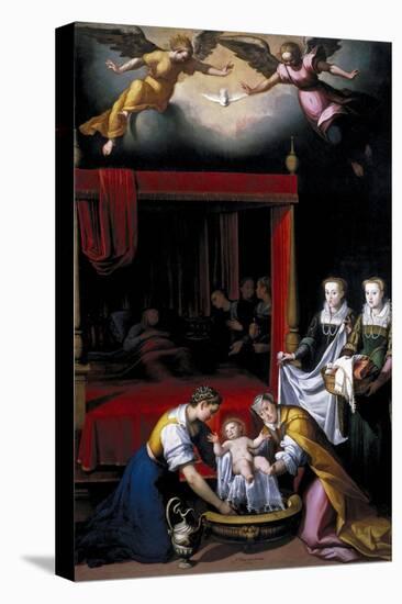 The Birth of the Virgin, 1603-Juan Pantoja De La Cruz-Stretched Canvas