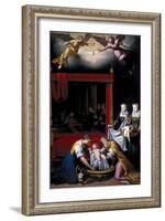 The Birth of the Virgin, 1603-Juan Pantoja De La Cruz-Framed Giclee Print