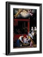 The Birth of the Virgin, 1603-Juan Pantoja De La Cruz-Framed Giclee Print