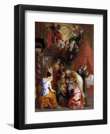 The Birth of the Virgin, 1650-1660-Jan-Erasmus Quellinus-Framed Giclee Print