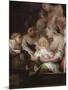 The Birth of the Virgin, Painted for the Chapel of Saint Paul at Seville Cathedral, 1661, Detail-Bartolome Esteban Murillo-Mounted Giclee Print