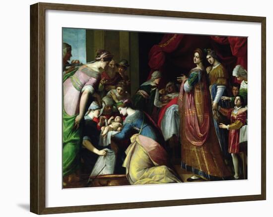 The Birth of the Virgin-Jacopo Ligozzi-Framed Giclee Print