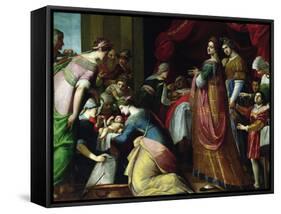 The Birth of the Virgin-Jacopo Ligozzi-Framed Stretched Canvas