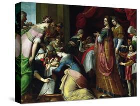 The Birth of the Virgin-Jacopo Ligozzi-Stretched Canvas