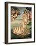 The Birth of Venus, 1478. Detail of the Birth of Venus in scallop shell.-Sandro Botticelli-Framed Giclee Print