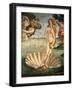 The Birth of Venus, 1478. Detail of the Birth of Venus in scallop shell.-Sandro Botticelli-Framed Giclee Print