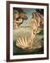 The Birth of Venus, 1478. Detail of the Birth of Venus in scallop shell.-Sandro Botticelli-Framed Giclee Print