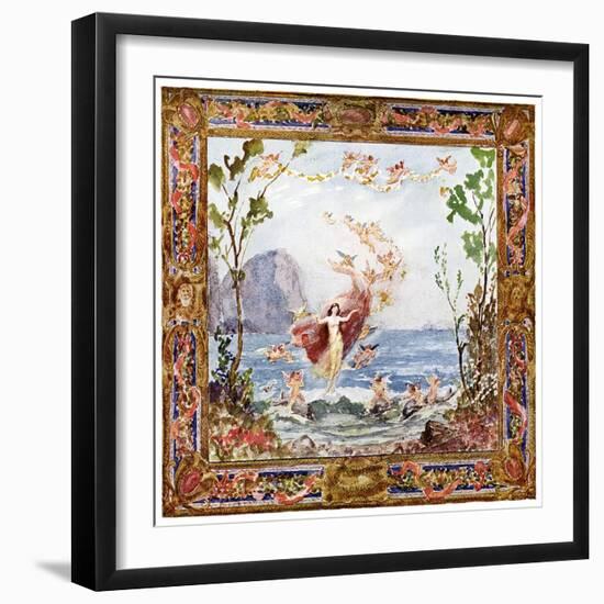 The Birth of Venus, 1900-Arthur John Black-Framed Giclee Print