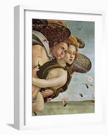 The Birth of Venus, c.1485 (detail)-Sandro Botticelli-Framed Giclee Print