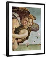 The Birth of Venus, c.1485 (detail)-Sandro Botticelli-Framed Giclee Print