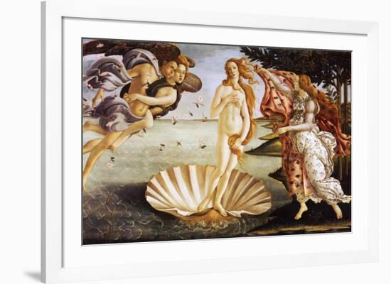 The Birth of Venus, c.1485-Sandro Botticelli-Framed Art Print