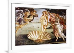 The Birth of Venus, c.1485-Sandro Botticelli-Framed Art Print