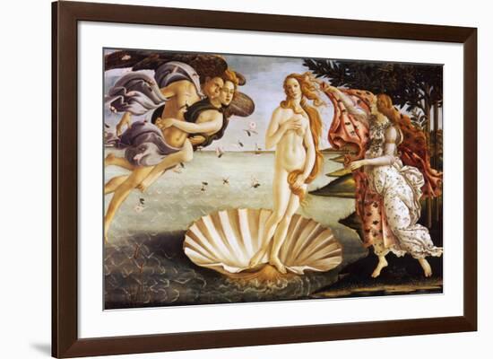 The Birth of Venus, c.1485-Sandro Botticelli-Framed Art Print