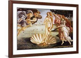 The Birth of Venus, c.1485-Sandro Botticelli-Framed Art Print