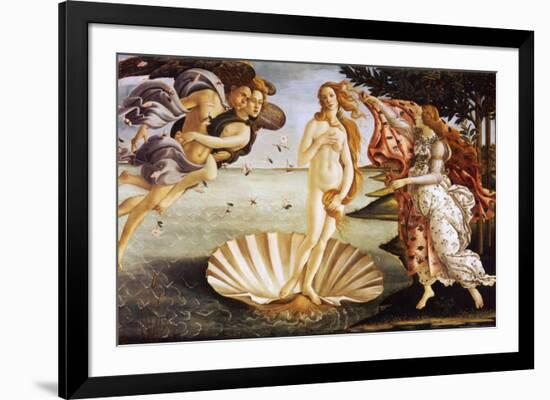 The Birth of Venus, c.1485-Sandro Botticelli-Framed Art Print