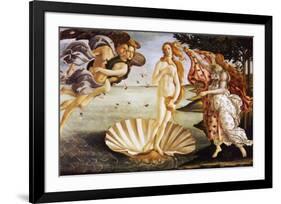 The Birth of Venus, c.1485-Sandro Botticelli-Framed Art Print