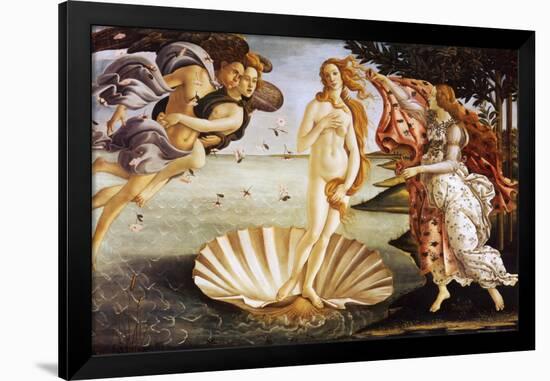 The Birth of Venus, c.1485-Sandro Botticelli-Framed Art Print