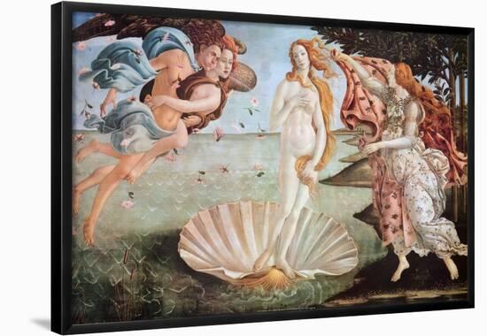 The Birth of Venus, c. 1485-Sandro Botticelli-Framed Poster