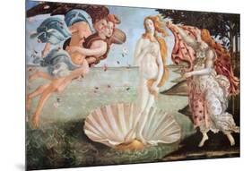 The Birth of Venus, c. 1485-Sandro Botticelli-Mounted Poster