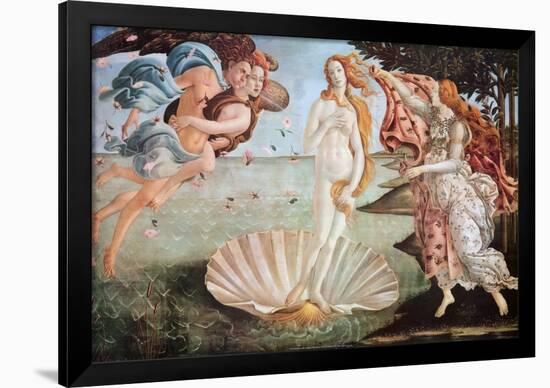 The Birth of Venus, c. 1485-Sandro Botticelli-Framed Poster