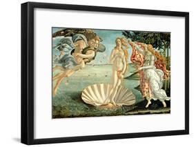 The Birth of Venus, c.1485-Sandro Botticelli-Framed Giclee Print