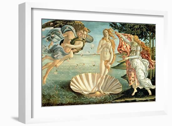 The Birth of Venus, c.1485-Sandro Botticelli-Framed Giclee Print