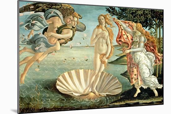The Birth of Venus, c.1485-Sandro Botticelli-Mounted Giclee Print
