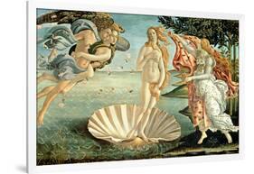 The Birth of Venus, c.1485-Sandro Botticelli-Framed Giclee Print