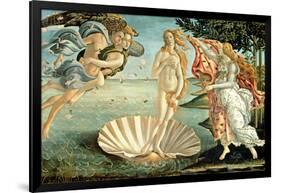 The Birth of Venus, c.1485-Sandro Botticelli-Framed Giclee Print