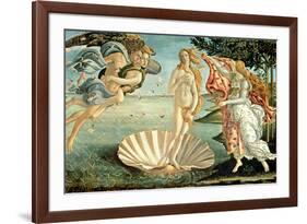 The Birth of Venus, c.1485-Sandro Botticelli-Framed Giclee Print