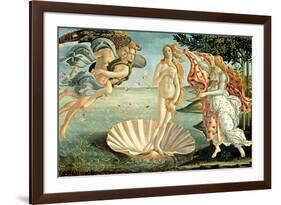 The Birth of Venus, c.1485-Sandro Botticelli-Framed Premium Giclee Print