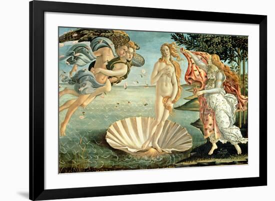 The Birth of Venus, c.1485-Sandro Botticelli-Framed Premium Giclee Print