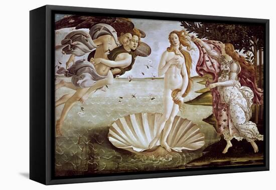 The Birth of Venus, Ca. 1485-Sandro Botticelli-Framed Stretched Canvas