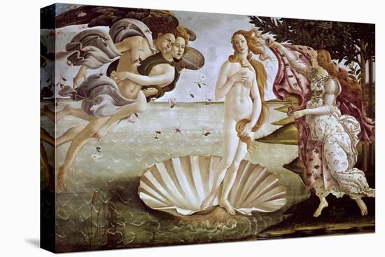 The Birth of Venus, Ca. 1485-Sandro Botticelli-Stretched Canvas