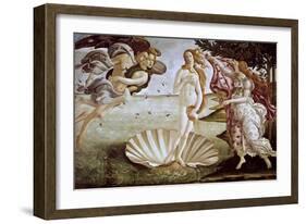 The Birth of Venus, Ca. 1485-Sandro Botticelli-Framed Giclee Print